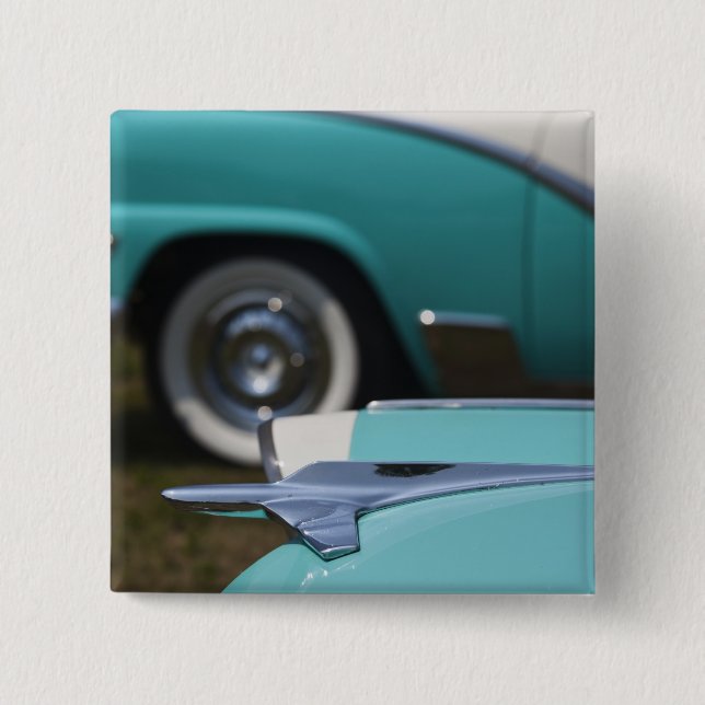 Bóton Quadrado 5.08cm EUA, Massachusetts, Gloucester. Ford da década de  (Frente)