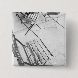 Bóton Quadrado 5.08cm EUA, NOVA IORQUE: Nova Iorque Café Chairs,