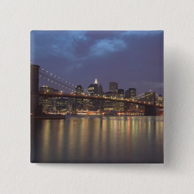 Bóton Quadrado 5.08cm EUA, Nova York, Nova Iorque, Manhattan: 14 (Frente)