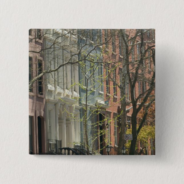 Bóton Quadrado 5.08cm EUA, Nova York, Nova Iorque, Manhattan: 20 (Frente)