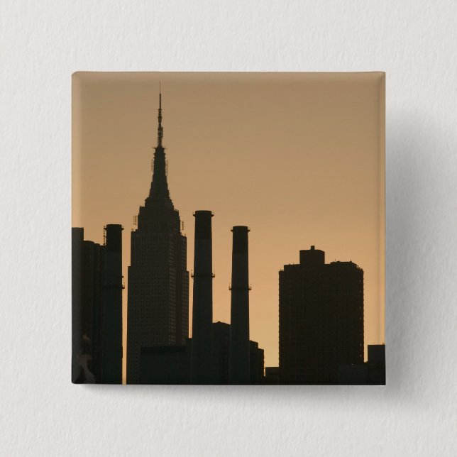 Bóton Quadrado 5.08cm EUA, Nova York, Nova Iorque, Manhattan: 6 (Frente)