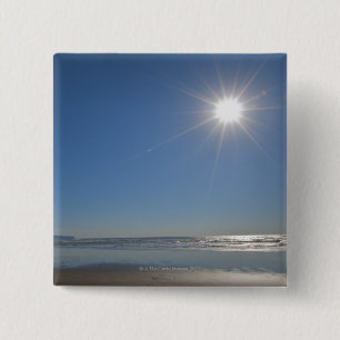 Bóton Quadrado 5.08cm EUA, Oregon, cidade pacífica, sol e praia