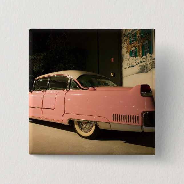 Bóton Quadrado 5.08cm EUA, Tennessee, Memphis, Elvis Presley 3 (Frente)