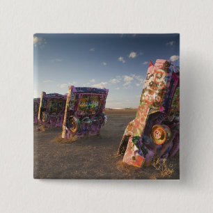 Bóton Quadrado 5.08cm EUA, TEXAS, PanhandArea, Amarillo: Cadillac 2