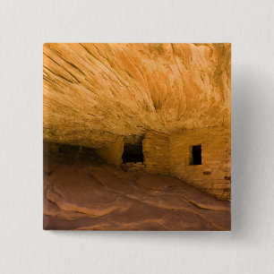 Bóton Quadrado 5.08cm EUA, Utah, Cedar Mesa, Mule Canyon. Arenito