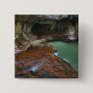 Bóton Quadrado 5.08cm EUA, Utah, Parque Nacional Zion. Cênico a partir d