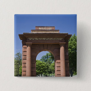 Bóton Quadrado 5.08cm EUA, VA, Arlington. Porta de McClellan em