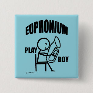 Bóton Quadrado 5.08cm Euphonium Play Boy