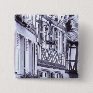 Bóton Quadrado 5.08cm Europa, Alemanha, Renânia, Palatinado, Boppard. Me