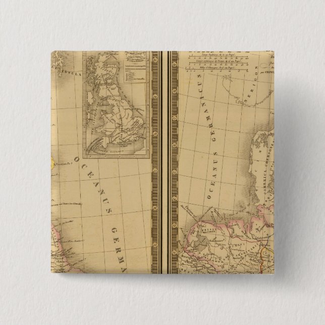 Bóton Quadrado 5.08cm Europa Antiga 2 (Frente)