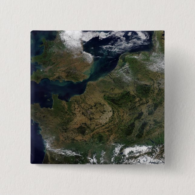 Bóton Quadrado 5.08cm Europa do Noroeste (Frente)