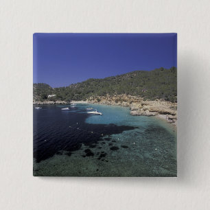 Bóton Quadrado 5.08cm Europa, Espanha, Ilhas Baleares, Ibiza, Cala Salad
