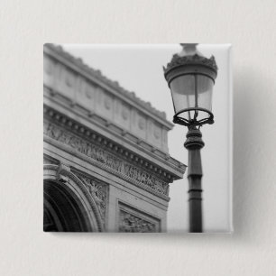 Bóton Quadrado 5.08cm Europa, França, Paris. Arco do Triunfo e