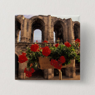 Bóton Quadrado 5.08cm Europa, França, Provença, Arles, Bouches, du,
