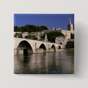 Bóton Quadrado 5.08cm Europa, França, Provença, Avinhão. Palácio dos