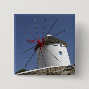 Bóton Quadrado 5.08cm Europa, Grécia, Mykonos. 3