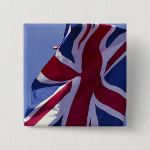 Bóton Quadrado 5.08cm Europa, Inglaterra, bandeira britânica