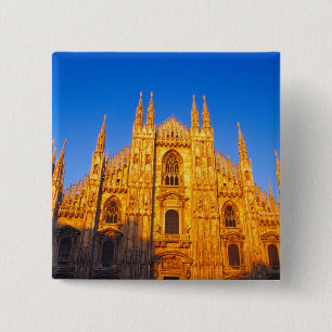 Bóton Quadrado 5.08cm Europa, Itália, Milão, Catedral de Milão