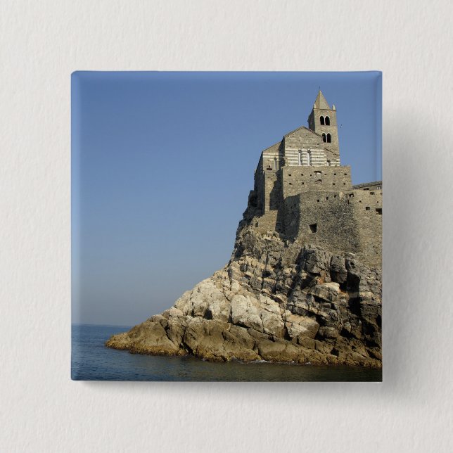 Bóton Quadrado 5.08cm Europa, Itália, Portovenere também conhecido por P (Frente)
