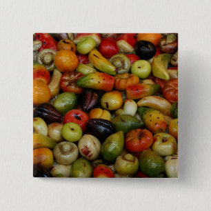 Bóton Quadrado 5.08cm Europa, Itália, Sicília, Taormina. Tradicional 3