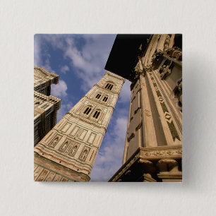 Bóton Quadrado 5.08cm Europa, Itália, Toscana, Florença. Piazza del 3
