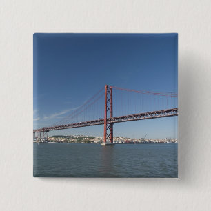 Bóton Quadrado 5.08cm Europa, Portugal, Lisboa (também conhecida como Li