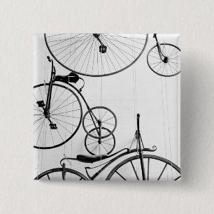 Bóton Quadrado 5.08cm Europa, Suíça, Lucerna. Exposição de bicicletas,