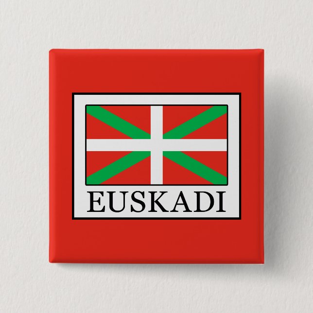 Bóton Quadrado 5.08cm Euskadi (Frente)