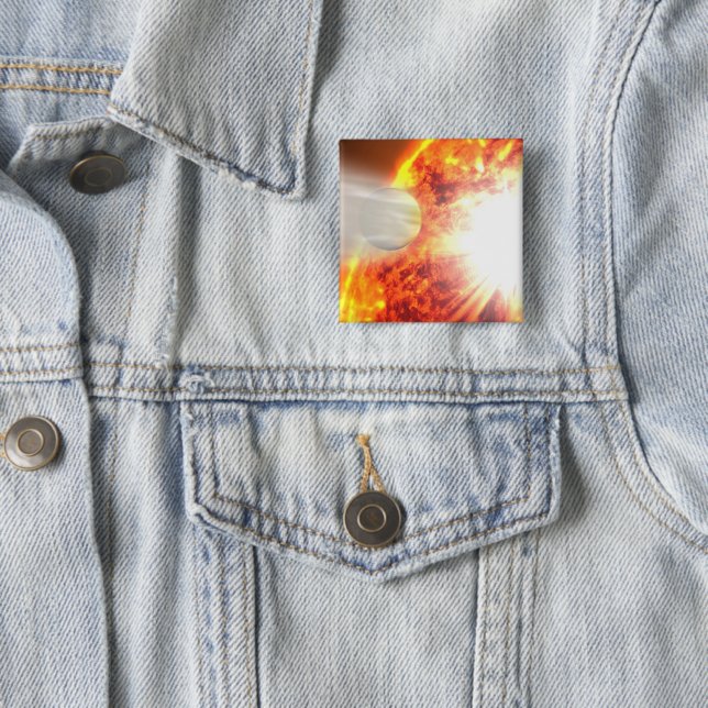 Bóton Quadrado 5.08cm Evaporação da atmosfera de Hd 189733b (In Situ)