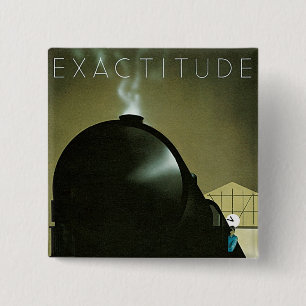 Bóton Quadrado 5.08cm Exatidão Poster ferroviária