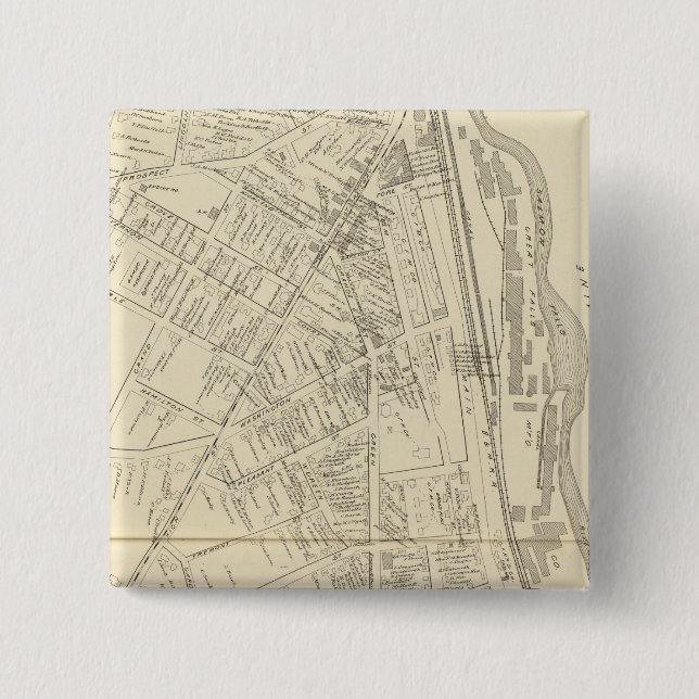 Bóton Quadrado 5.08cm Excelente Falls, Somersworth (Frente)