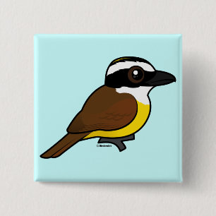 Bóton Quadrado 5.08cm Excelente Kiskadee de Birdorable