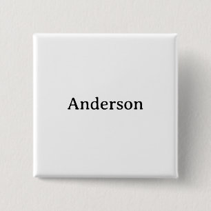 Bóton Quadrado 5.08cm Excluir Texto Substituir Próprio Design Quadrado 2