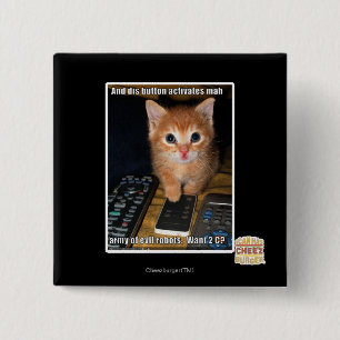 Bóton Quadrado 5.08cm Exército de robôs maus