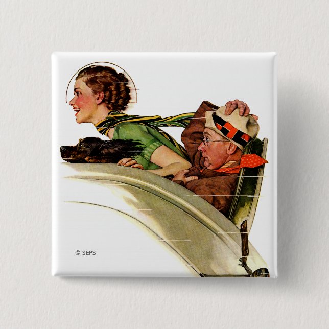 Bóton Quadrado 5.08cm Exhilaration (Frente)