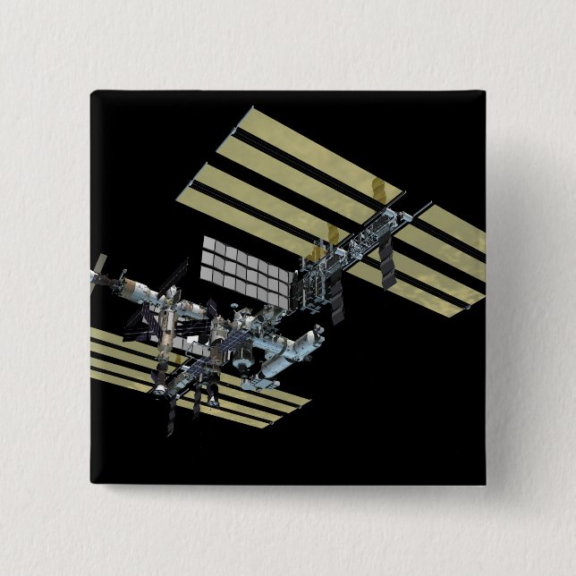 Bóton Quadrado 5.08cm Exibição gerada pelo computador 10 (Frente)