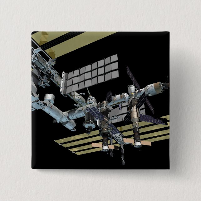 Bóton Quadrado 5.08cm Exibição gerada pelo computador 15 (Frente)