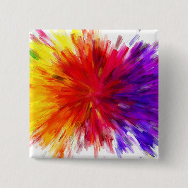 Bóton Quadrado 5.08cm Explosão de cor