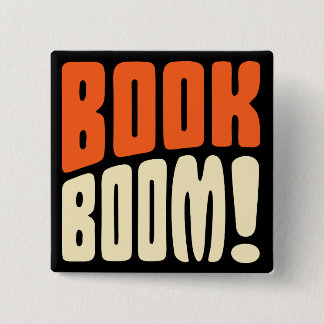 BÓTON QUADRADO 5.08CM EXPLOSÃO DE LIVROS!