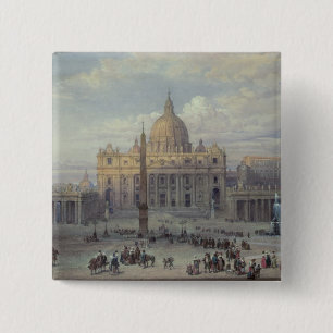 Bóton Quadrado 5.08cm Exterior de St Peter