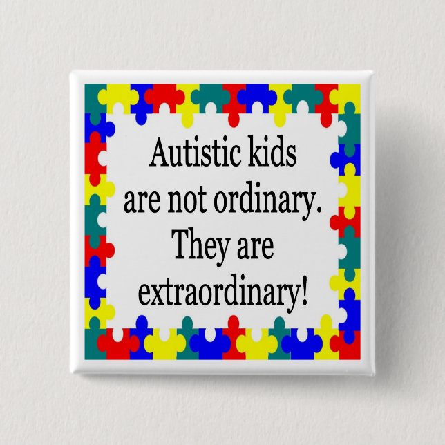 Bóton Quadrado 5.08cm Extraordinário (Frente)