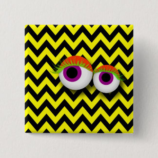 Bóton Quadrado 5.08cm EYE badge : yellow