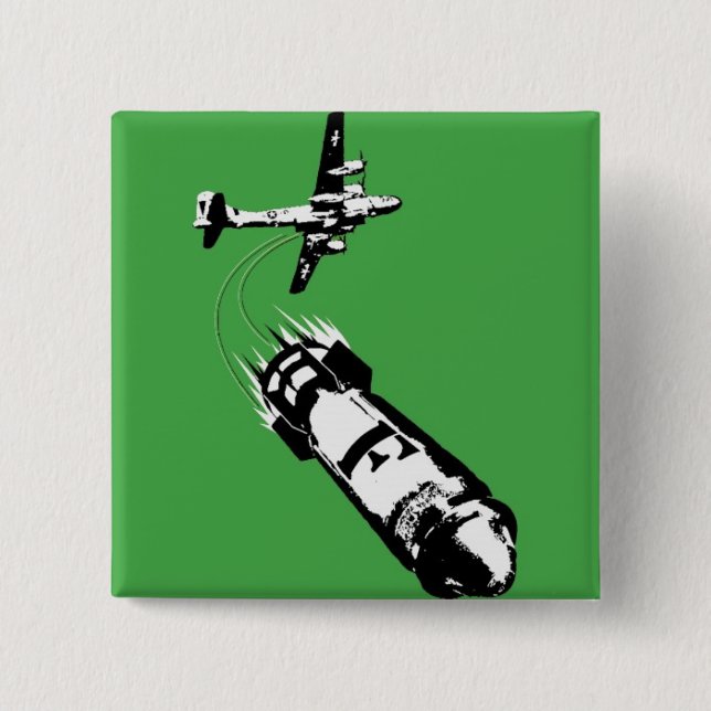 Bóton Quadrado 5.08cm F-Bomba (Frente)