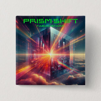 Bóton Quadrado 5.08cm Fabian Prism Shift Fan Button 