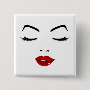 Bóton Quadrado 5.08cm Face Elegante