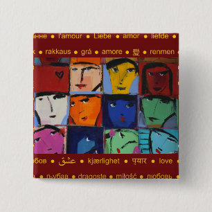 Bóton Quadrado 5.08cm Faces