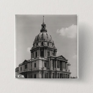Bóton Quadrado 5.08cm Fachada da igreja de St Louis
