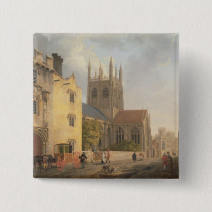 Bóton Quadrado 5.08cm Faculdade de Merton, Oxford, 1771 (óleo em canvas