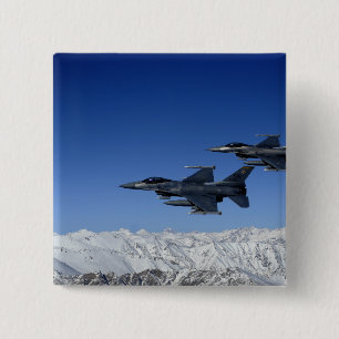Bóton Quadrado 5.08cm Falcons de combate do F-16 da força aérea de E.U
