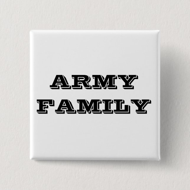 Bóton Quadrado 5.08cm Família Button Army (Frente)